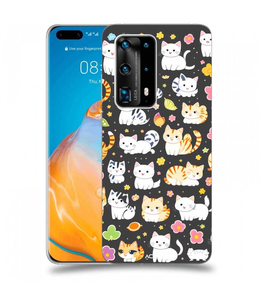 ACOVER Kryt na mobil Huawei P40 Pro s motivem Little cats