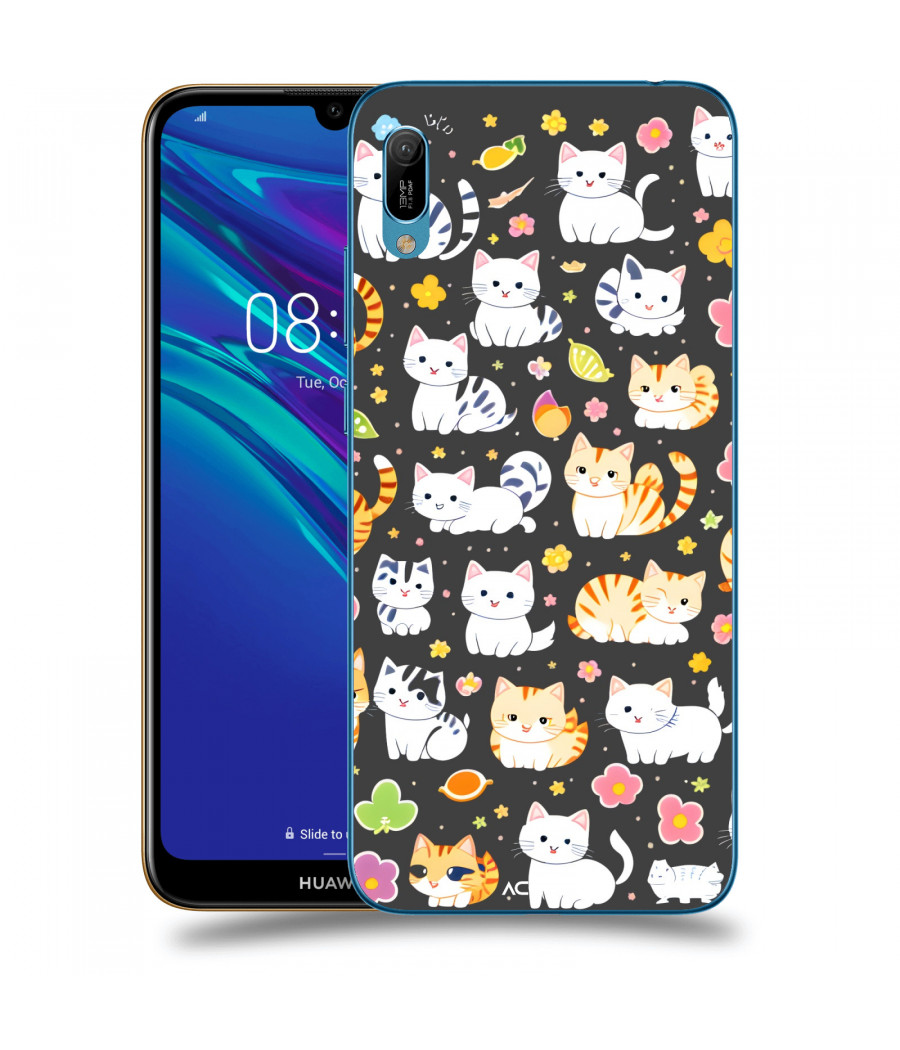 ACOVER Kryt na mobil Huawei Y6 2019 s motivem Little cats