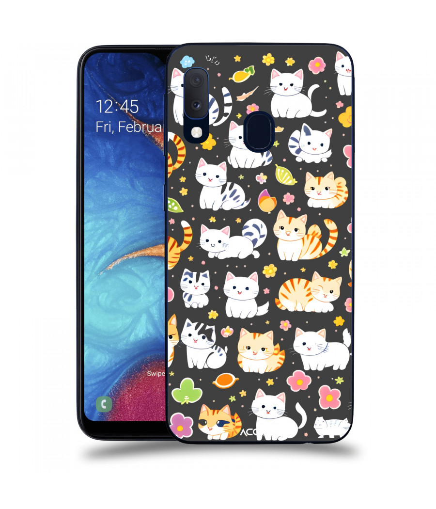 ACOVER Kryt na mobil Samsung Galaxy A20e A202F s motivem Little cats