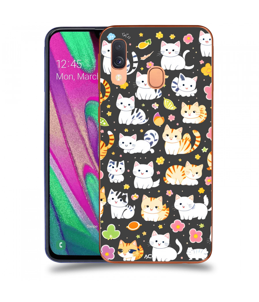ACOVER Kryt na mobil Samsung Galaxy A40 A405F s motivem Little cats