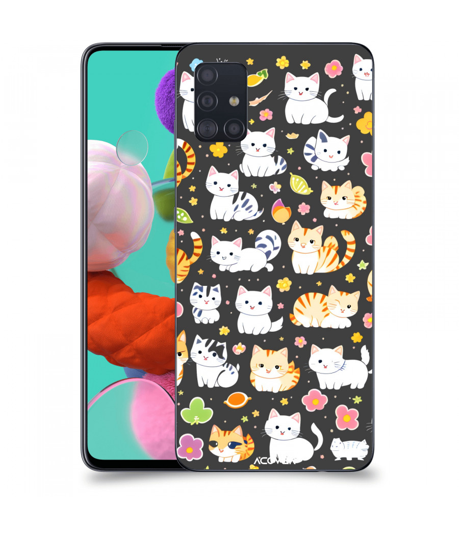 ACOVER Kryt na mobil Samsung Galaxy A51 A515F s motivem Little cats
