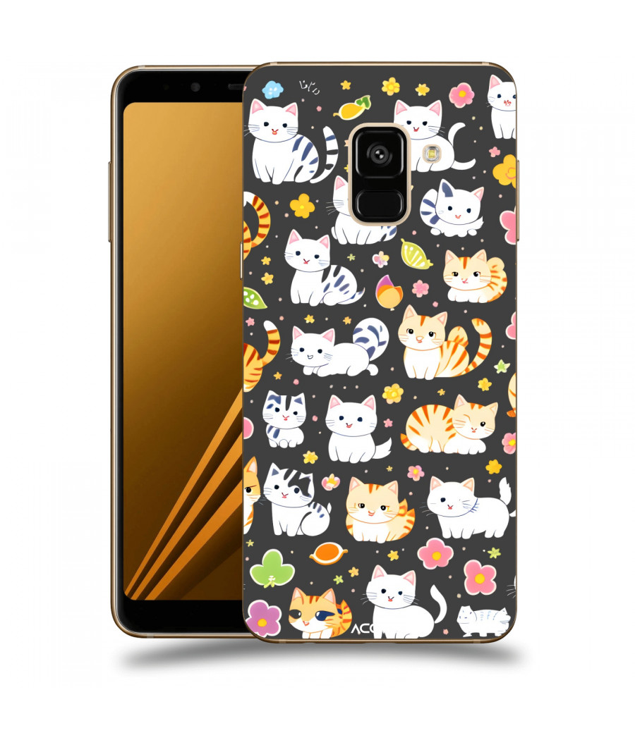 ACOVER Kryt na mobil Samsung Galaxy A8 2018 A530F s motivem Little cats