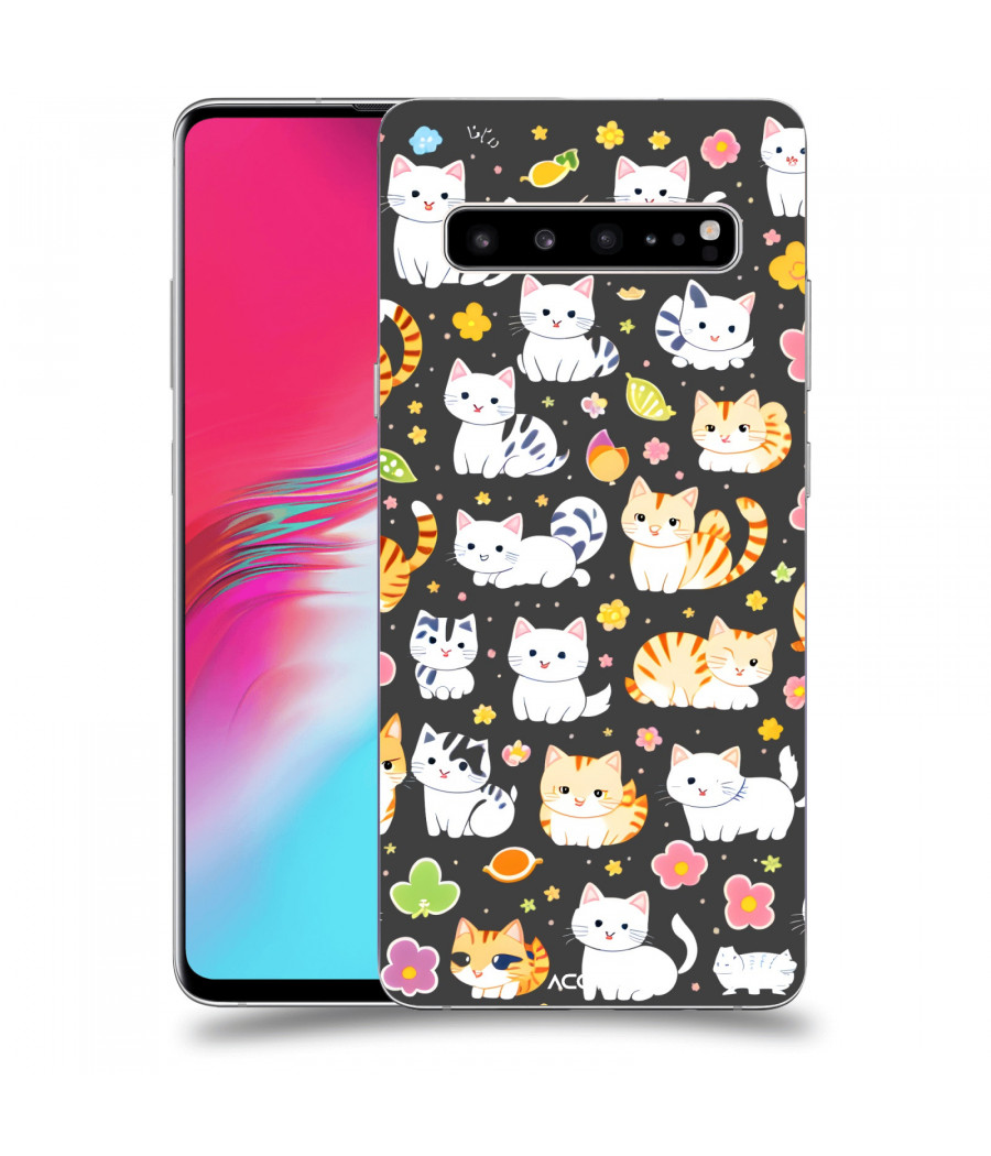 ACOVER Kryt na mobil Samsung Galaxy S10 G973 s motivem Little cats