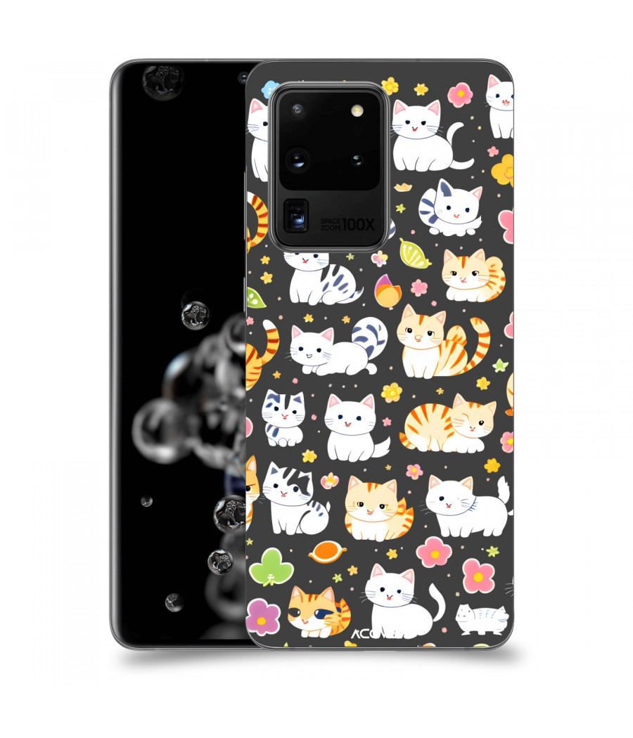 ACOVER Kryt na mobil Samsung Galaxy S20 Ultra 5G G988F s motivem Little cats