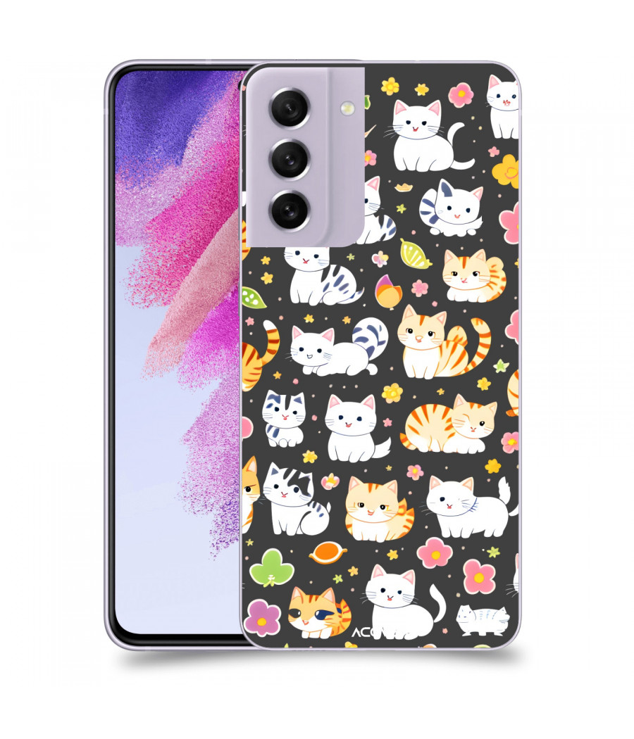 ACOVER Kryt na mobil Samsung Galaxy S21 FE 5G s motivem Little cats