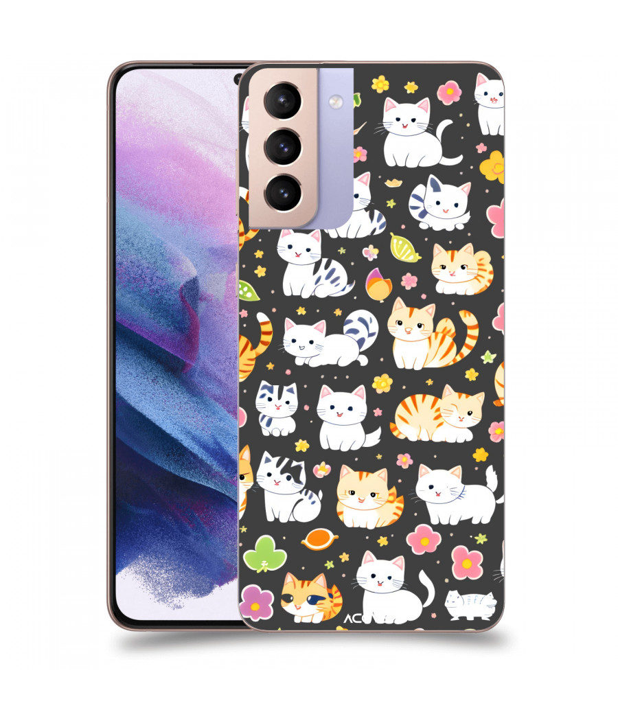 ACOVER Kryt na mobil Samsung Galaxy S21+ G996F s motivem Little cats