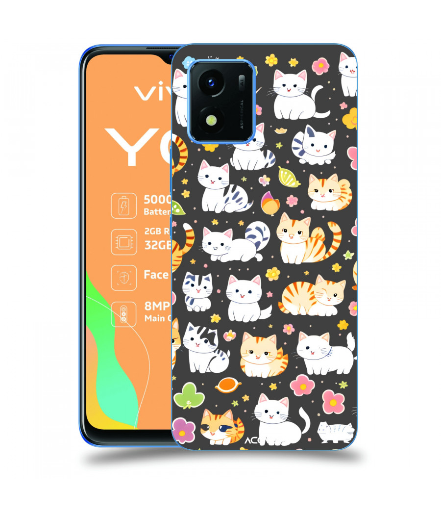 ACOVER Kryt na mobil Vivo Y01 s motivem Little cats