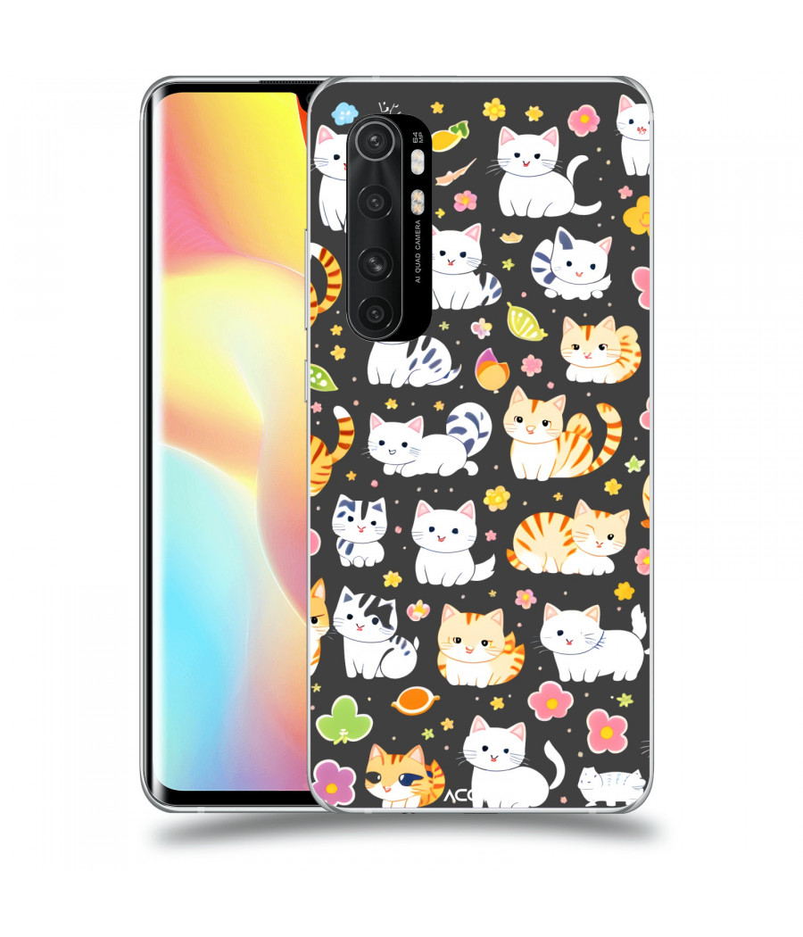 ACOVER Kryt na mobil Xiaomi Mi Note 10 Lite s motivem Little cats