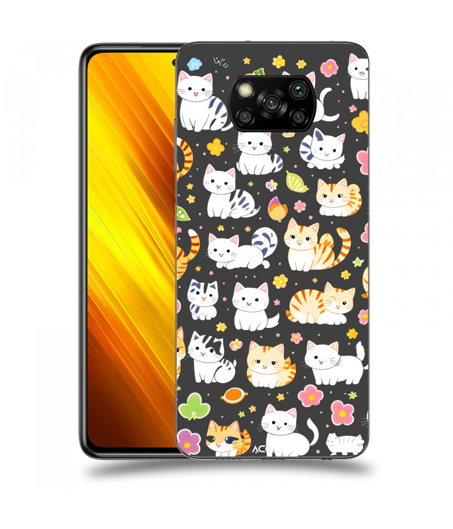 ACOVER Kryt na mobil Xiaomi Poco X3 s motivem Little cats