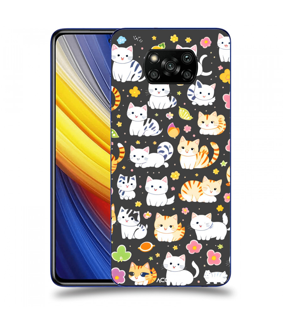 ACOVER Kryt na mobil Xiaomi Poco X3 Pro s motivem Little cats