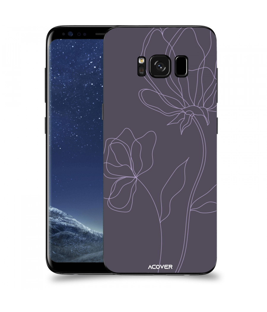 ACOVER Kryt na mobil Samsung Galaxy S8 G950F s motivem Line Flower II