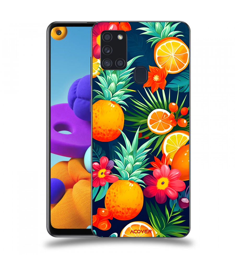 ACOVER Kryt na mobil Samsung Galaxy A21s s motivem Summer Fruits
