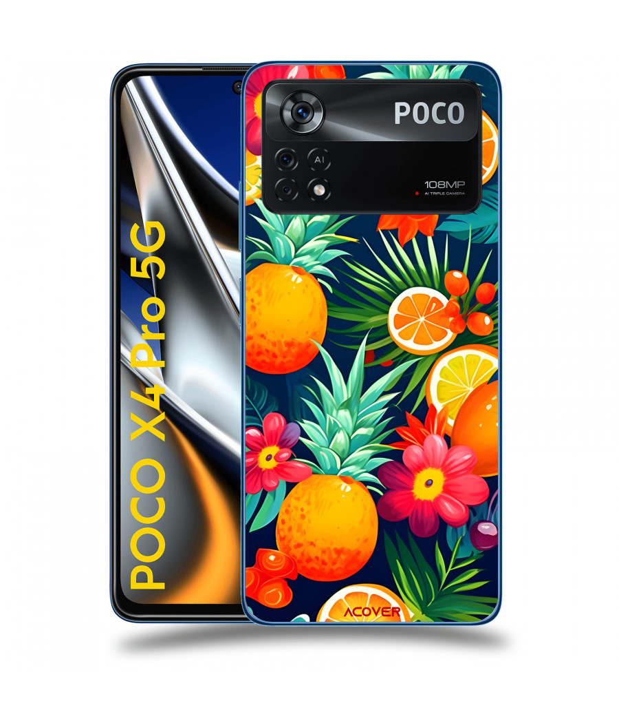 ACOVER Kryt na mobil Xiaomi Poco X4 Pro 5G s motivem Summer Fruits