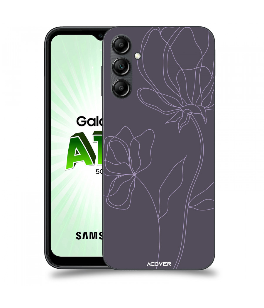 ACOVER Kryt na mobil Samsung Galaxy A14 5G s motivem Line Flower II