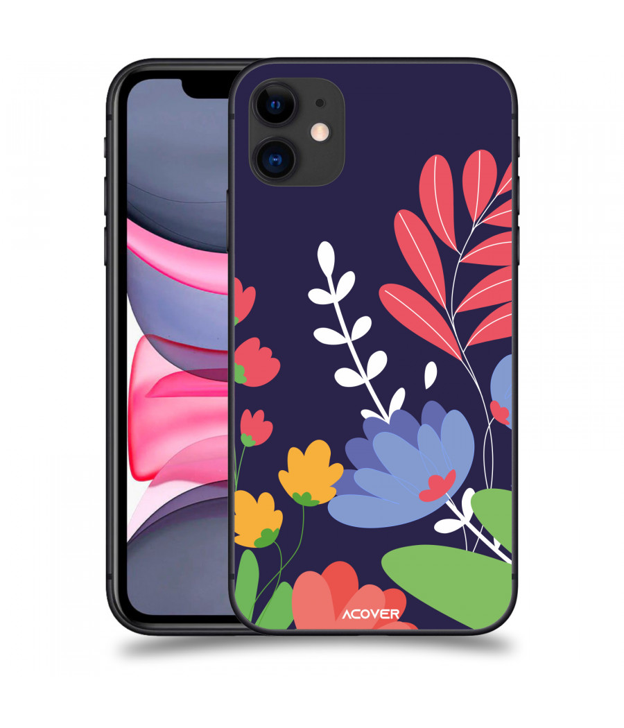 ACOVER Kryt na mobil Apple iPhone 11 s motivem Colorful Flowers