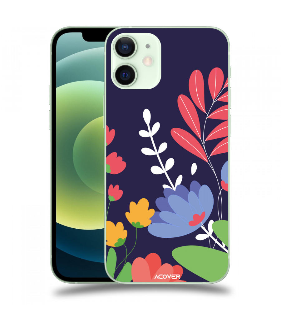 ACOVER Kryt na mobil Apple iPhone 12 mini s motivem Colorful Flowers