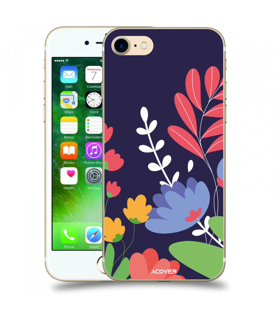 ACOVER Kryt na mobil Apple iPhone 7 s motivem Colorful Flowers
