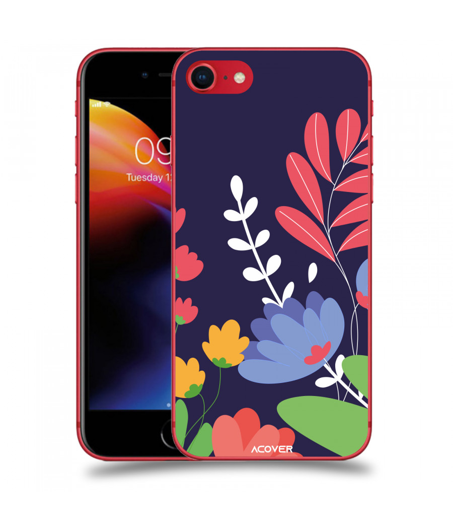 ACOVER Kryt na mobil Apple iPhone 8 s motivem Colorful Flowers