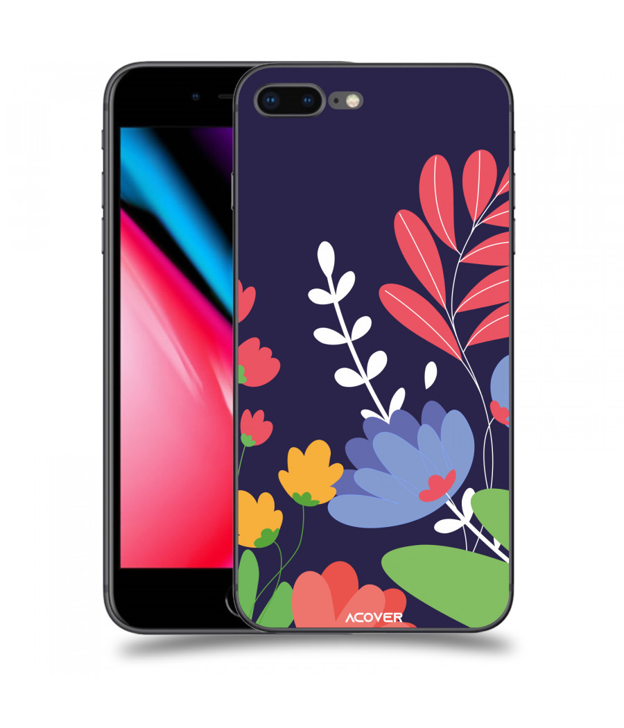 ACOVER Kryt na mobil Apple iPhone 8 Plus s motivem Colorful Flowers