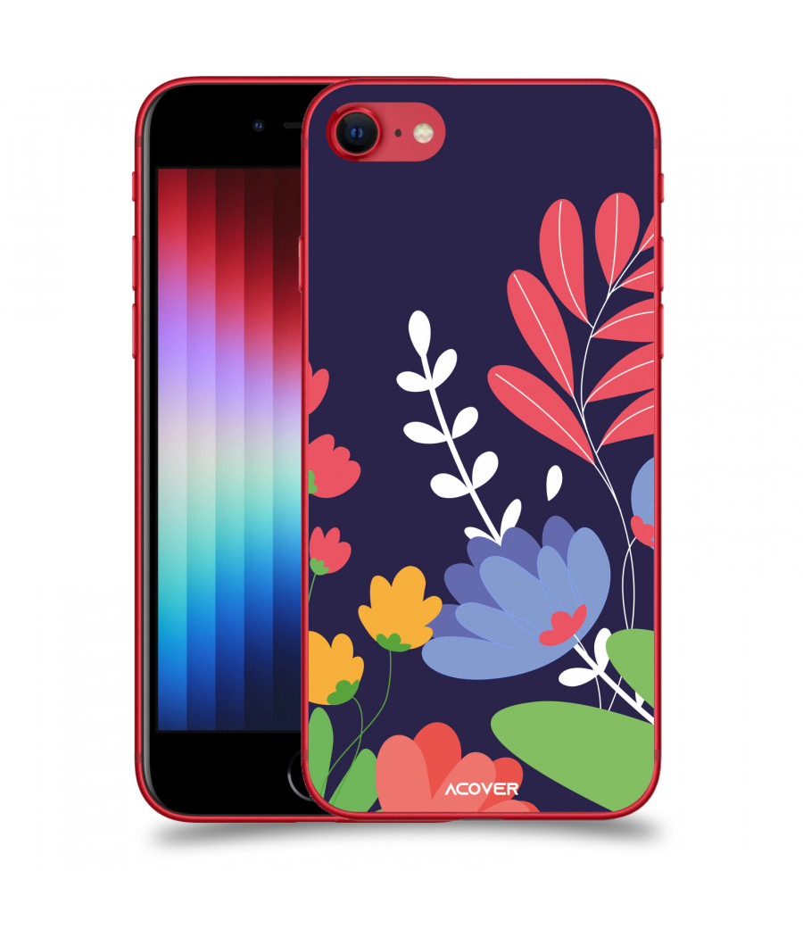 ACOVER Kryt na mobil Apple iPhone SE 2022 s motivem Colorful Flowers