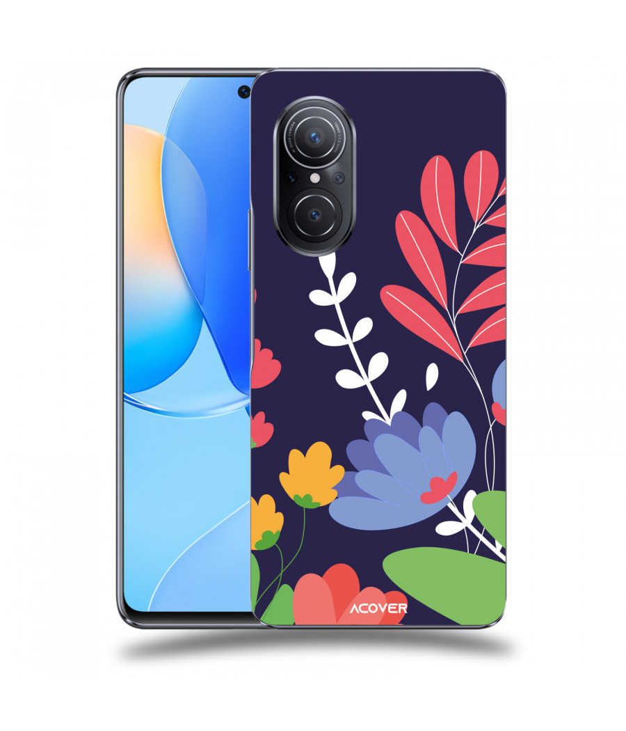ACOVER Kryt na mobil Huawei Nova 9 SE s motivem Colorful Flowers