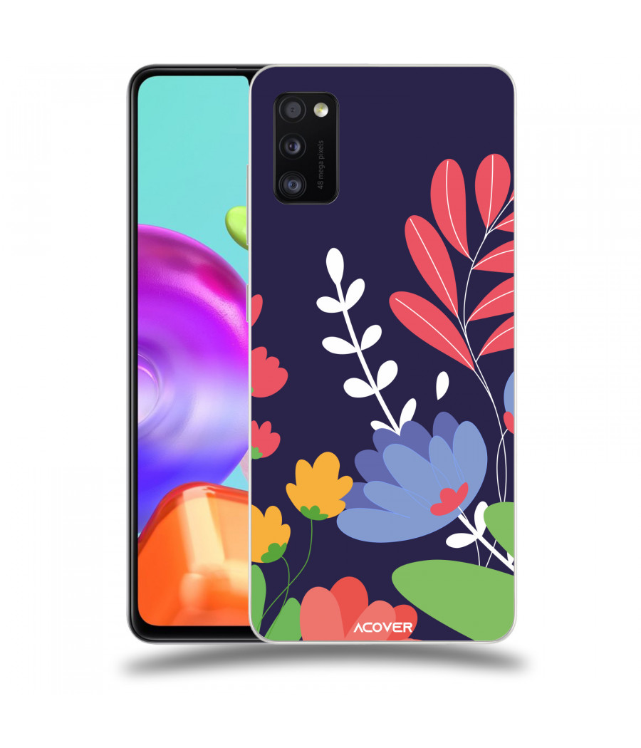 ACOVER Kryt na mobil Samsung Galaxy A41 A415F s motivem Colorful Flowers