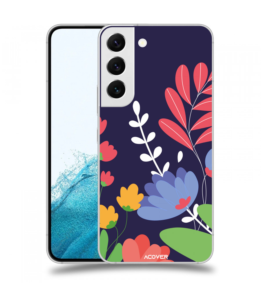 ACOVER Kryt na mobil Samsung Galaxy S22 5G s motivem Colorful Flowers
