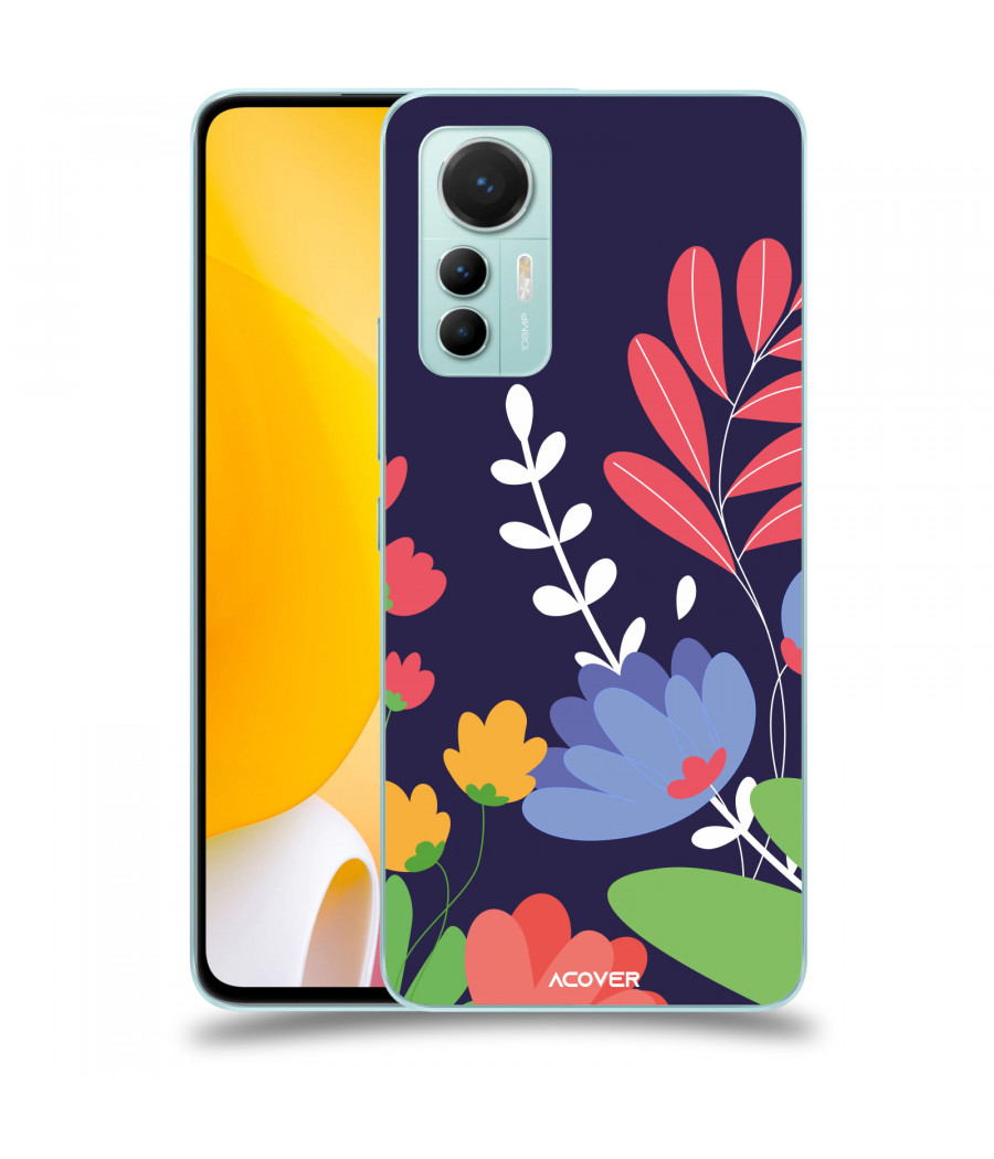 ACOVER Kryt na mobil Xiaomi 12 Lite s motivem Colorful Flowers