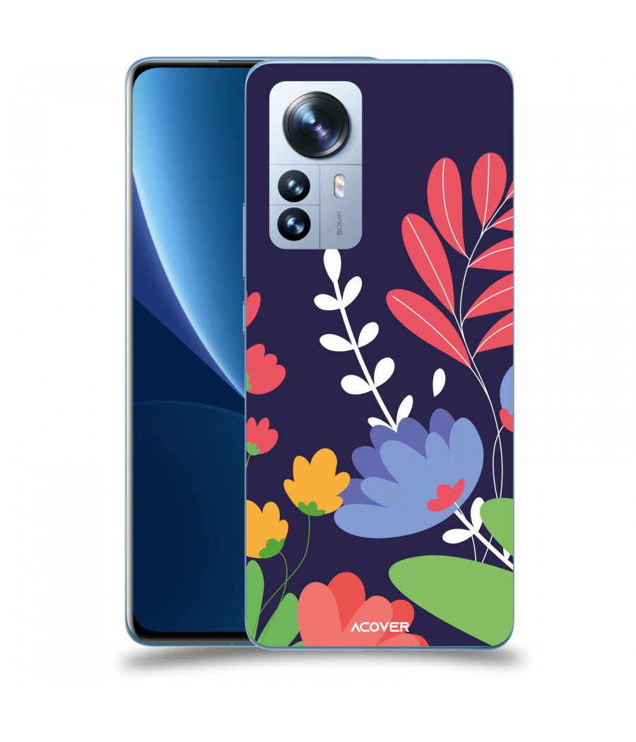 ACOVER Kryt na mobil Xiaomi 12 Pro s motivem Colorful Flowers