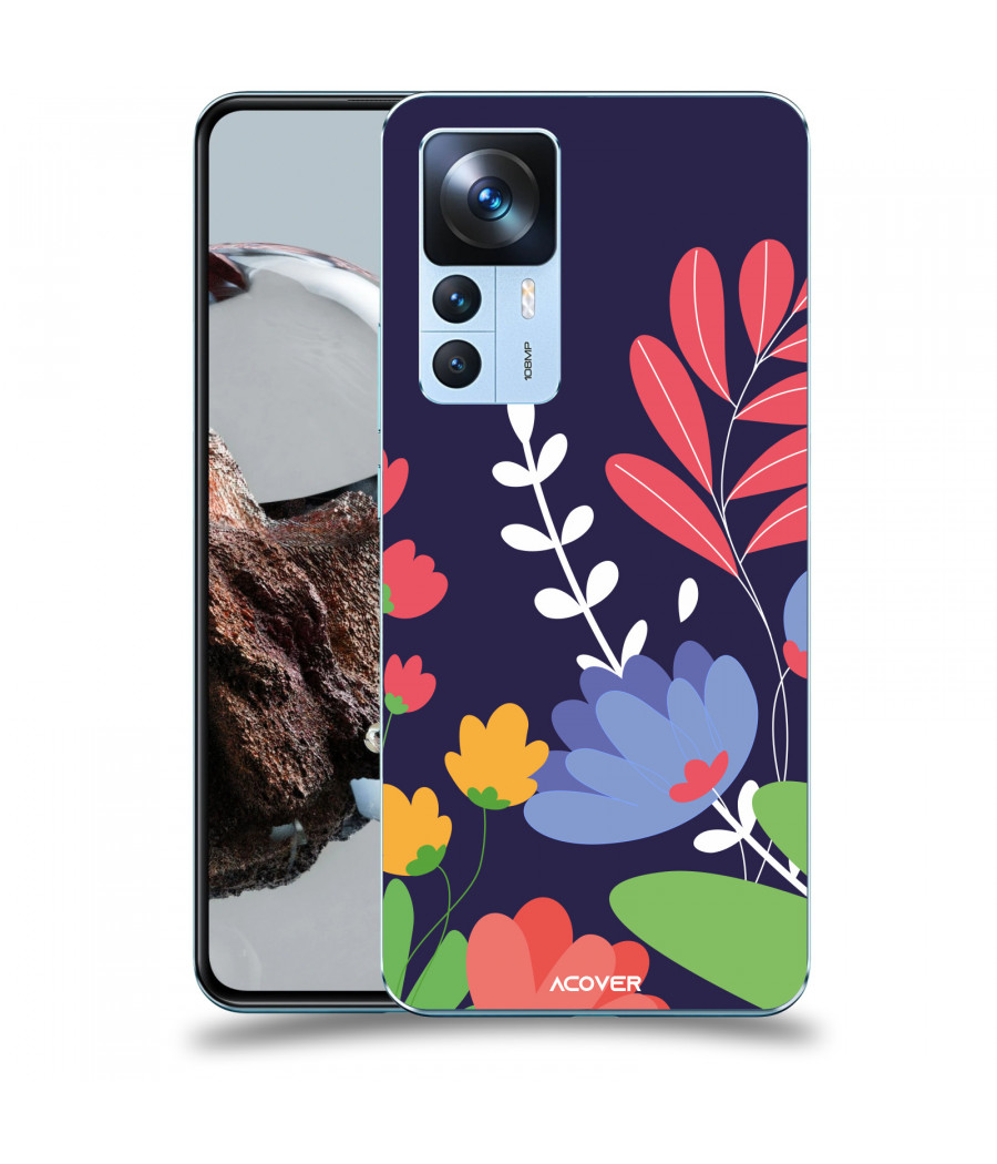 ACOVER Kryt na mobil Xiaomi 12T s motivem Colorful Flowers
