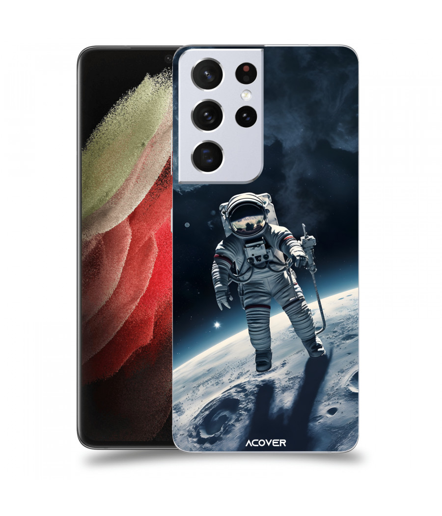 ACOVER Kryt na mobil Samsung Galaxy S21 Ultra 5G G998B s motivem Kosmonaut