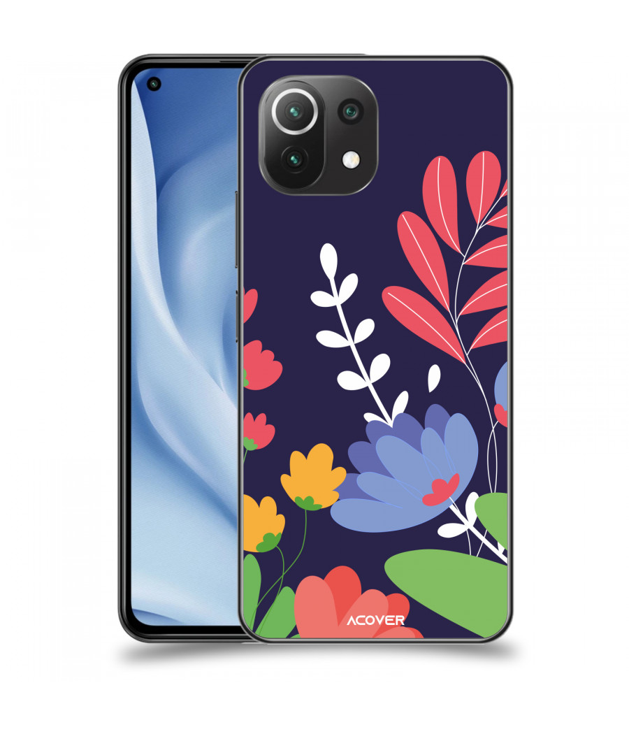 ACOVER Kryt na mobil Xiaomi Mi 11 Lite s motivem Colorful Flowers