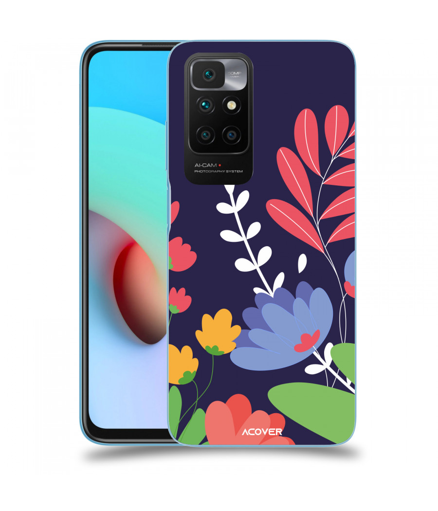 ACOVER Kryt na mobil Xiaomi Redmi 10 (2022) s motivem Colorful Flowers