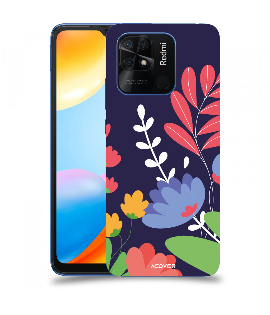ACOVER Kryt na mobil Xiaomi Redmi 10C s motivem Colorful Flowers