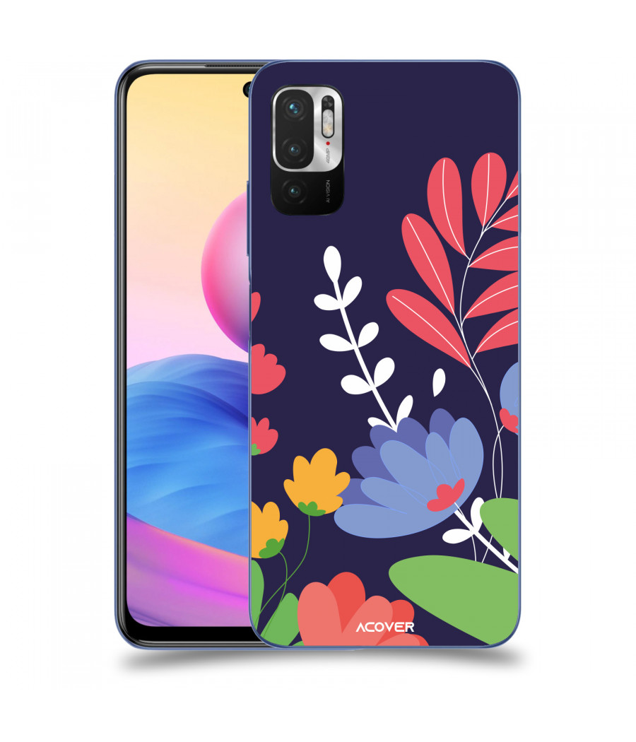 ACOVER Kryt na mobil Xiaomi Redmi Note 10 5G s motivem Colorful Flowers