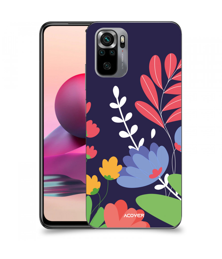 ACOVER Kryt na mobil Xiaomi Redmi Note 10S s motivem Colorful Flowers