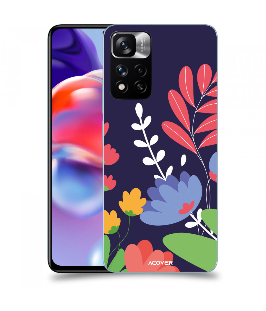 ACOVER Kryt na mobil Xiaomi Redmi Note 11 Pro+ 5G s motivem Colorful Flowers