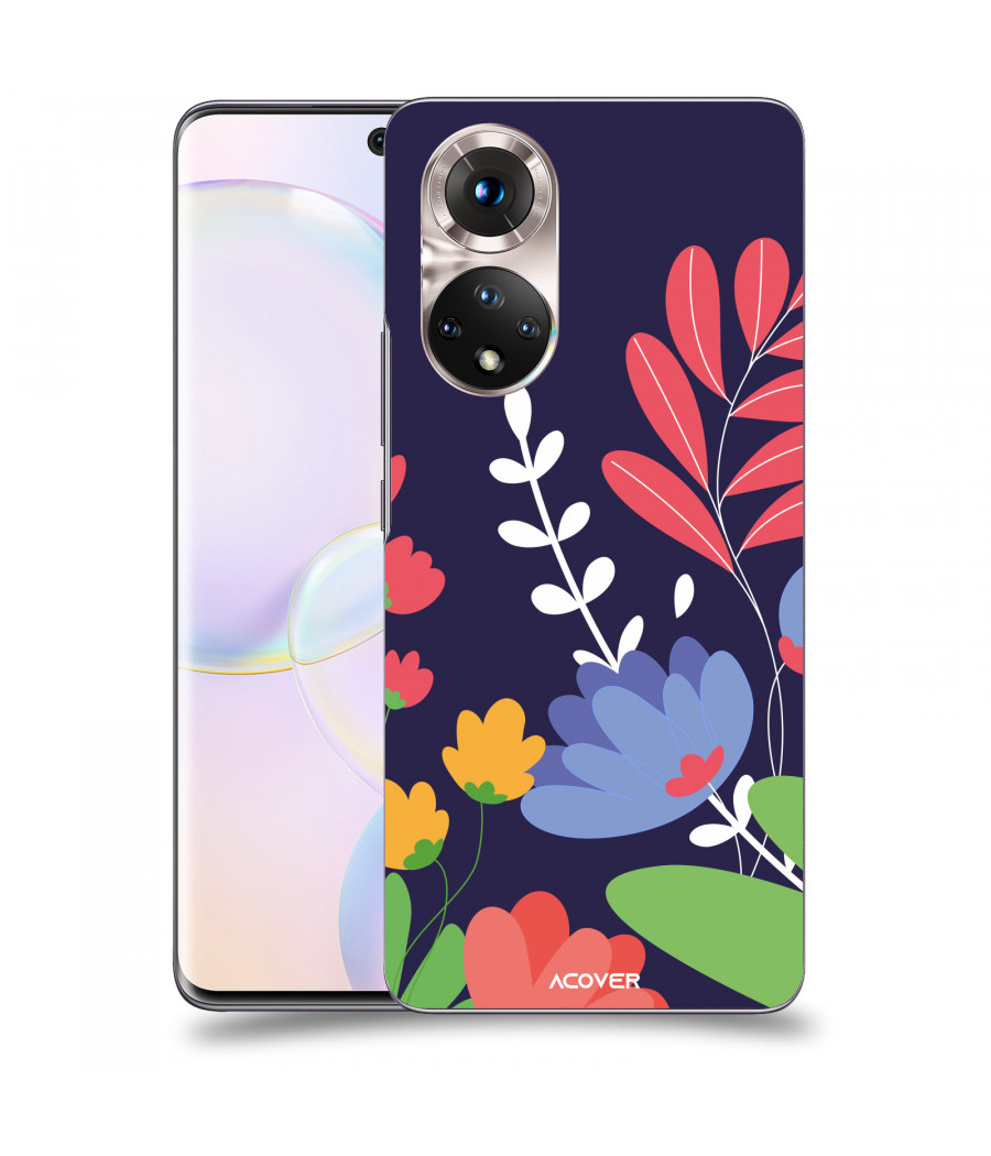 ACOVER Kryt na mobil Honor 50 5G s motivem Colorful Flowers