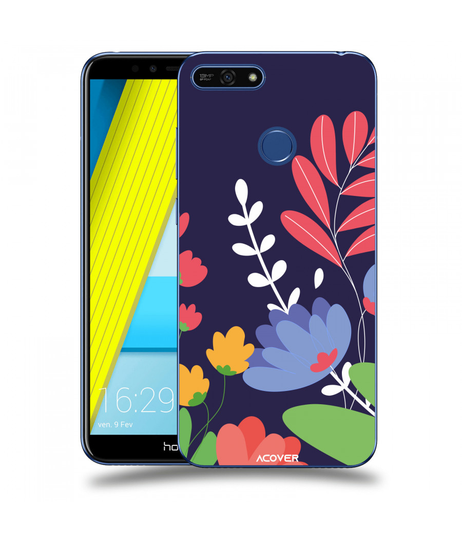 ACOVER Kryt na mobil Honor 7A s motivem Colorful Flowers