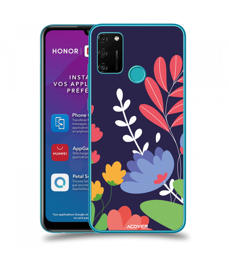 ACOVER Kryt na mobil Honor 9A s motivem Colorful Flowers