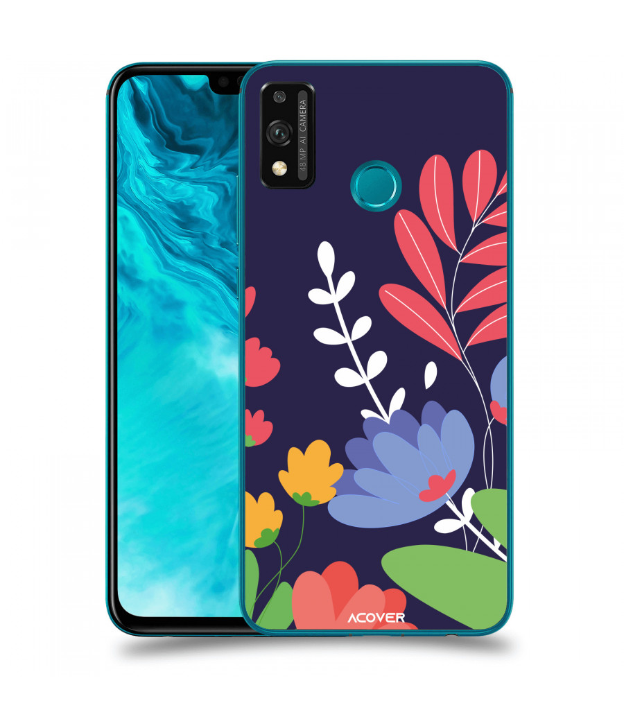 ACOVER Kryt na mobil Honor 9X Lite s motivem Colorful Flowers