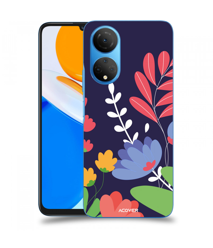 ACOVER Kryt na mobil Honor X7 s motivem Colorful Flowers