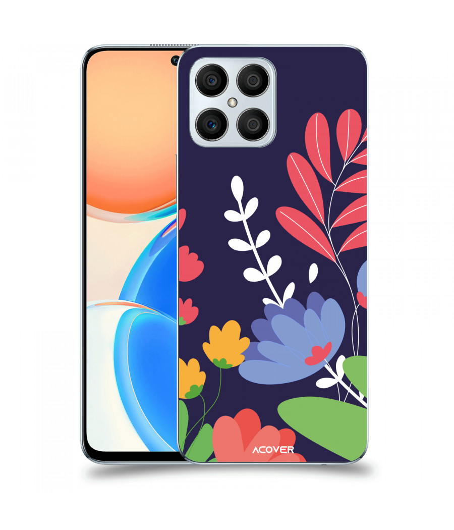 ACOVER Kryt na mobil Honor X8 s motivem Colorful Flowers