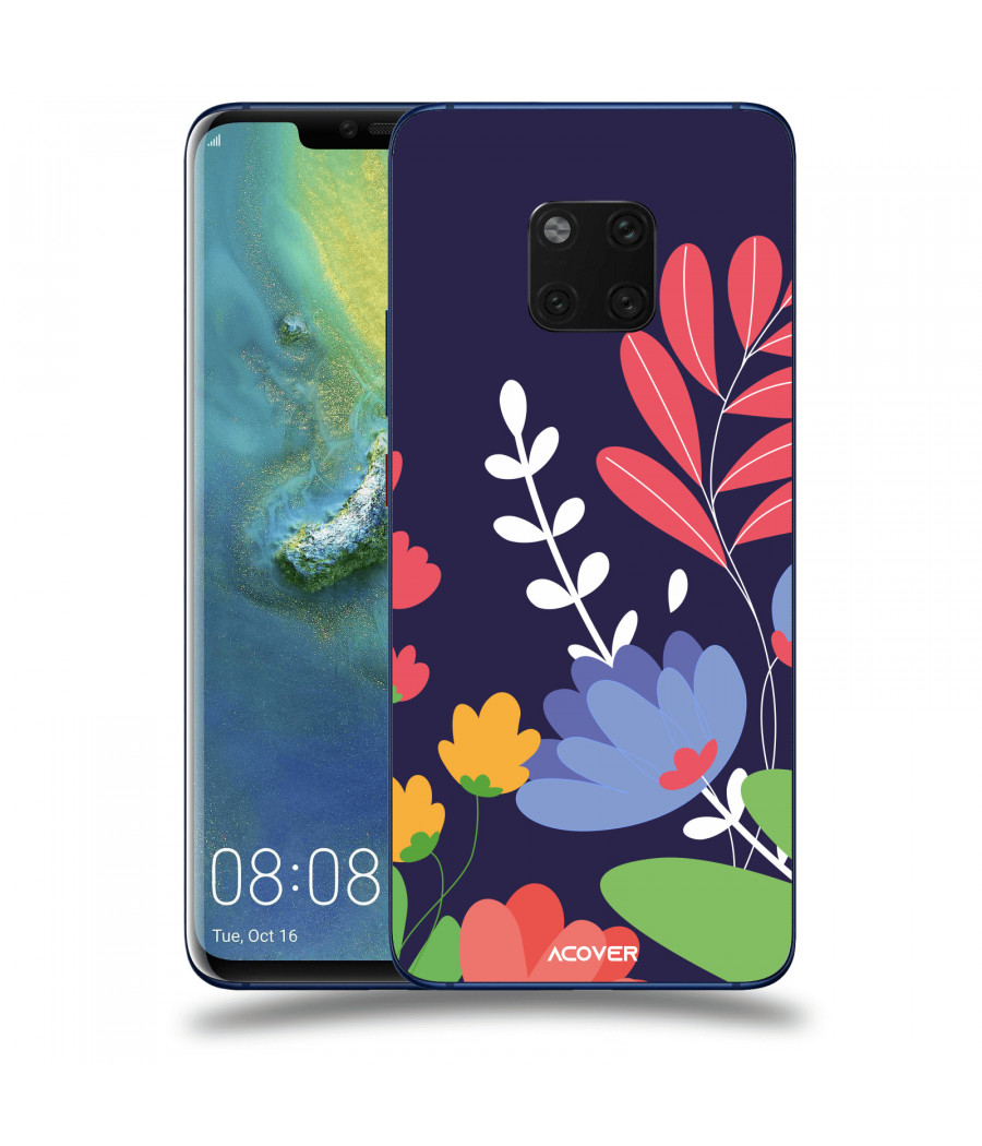 ACOVER Kryt na mobil Huawei Mate 20 Pro s motivem Colorful Flowers