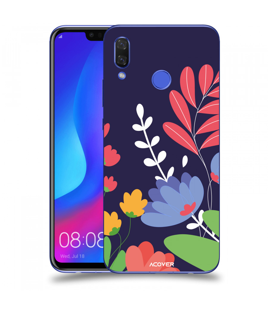ACOVER Kryt na mobil Huawei Nova 3 s motivem Colorful Flowers