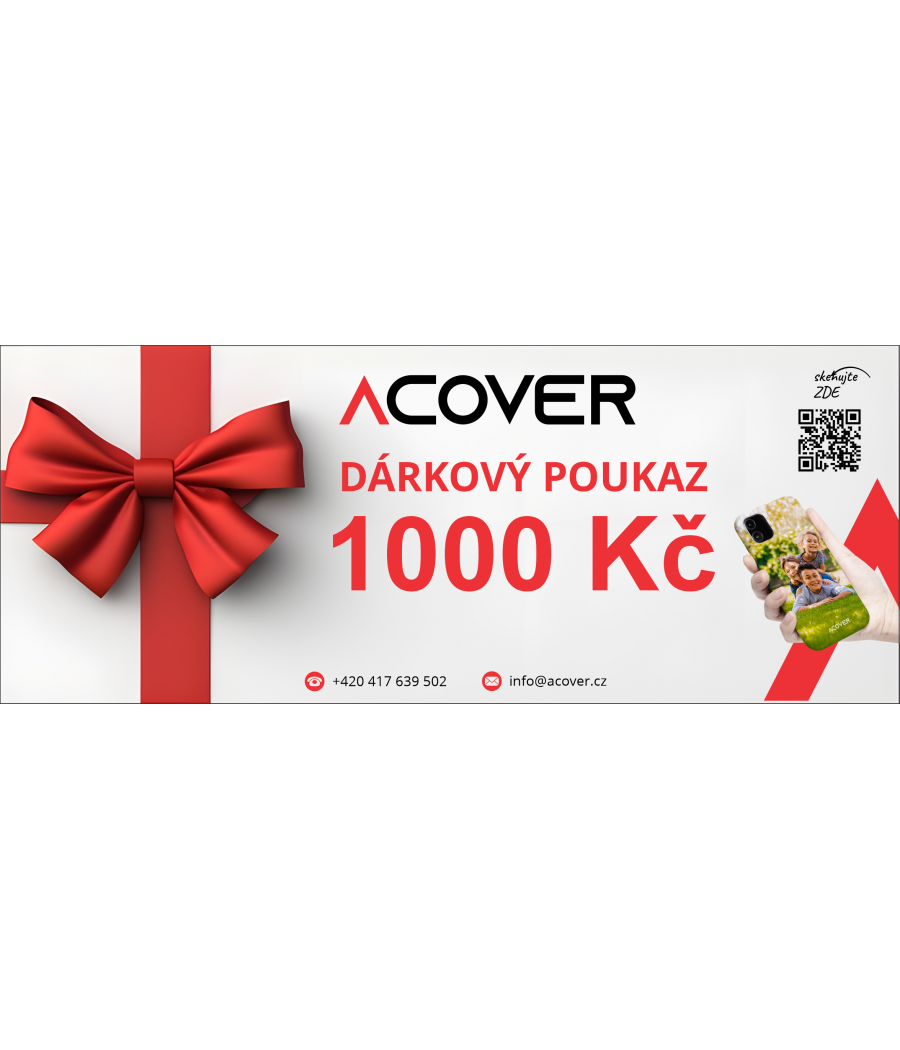 ACOVER Dárkový poukaz 1000 Kč