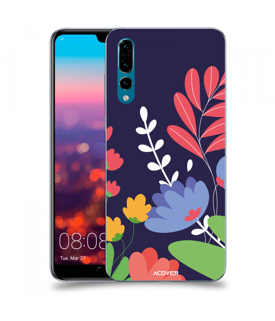 ACOVER Kryt na mobil Huawei P20 Pro s motivem Colorful Flowers