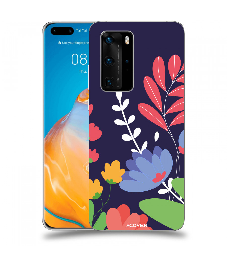 ACOVER Kryt na mobil Huawei P40 s motivem Colorful Flowers