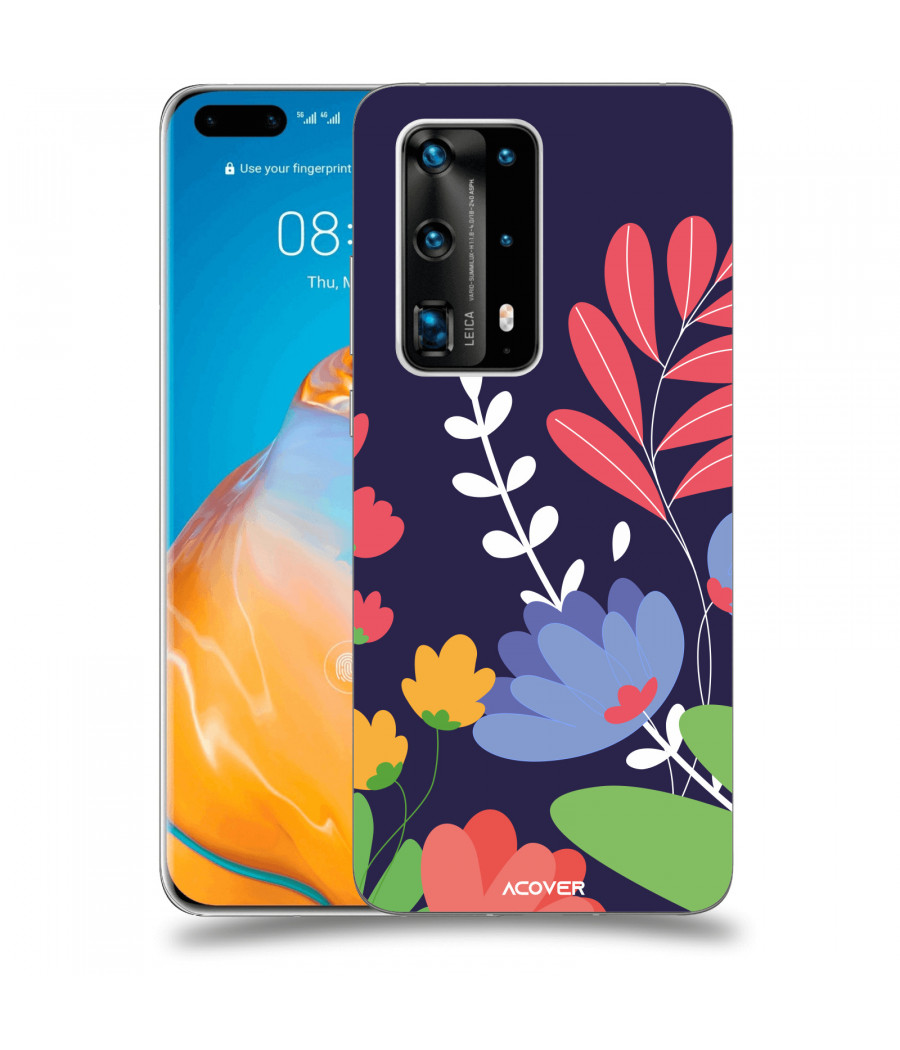 ACOVER Kryt na mobil Huawei P40 Pro s motivem Colorful Flowers