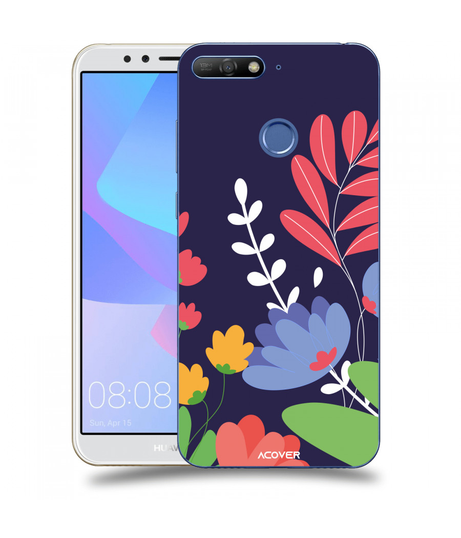 ACOVER Kryt na mobil Huawei Y6 Prime 2018 s motivem Colorful Flowers